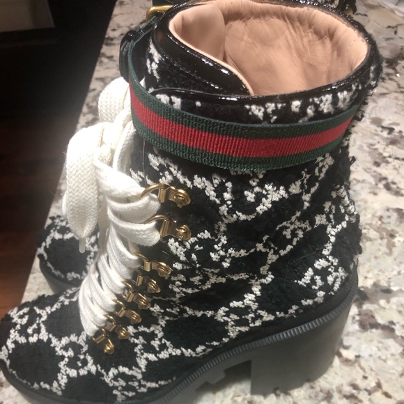 gucci gg wool ankle boot